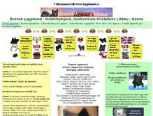Tablet Screenshot of lapphund.se